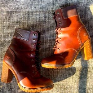 Timbarland burgundy women Tillston Lace -up boots